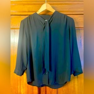 Loft Black Blouse, Size XS